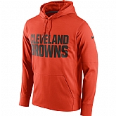 Men's Cleveland Browns Nike Circuit Wordmark Essential Performance Pullover Hoodie Orange,baseball caps,new era cap wholesale,wholesale hats